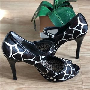 Nine West Cow Pattern Heels